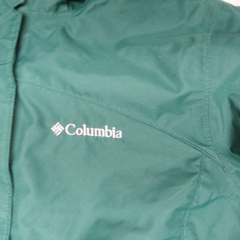 Columbia Jacket Womens Medium Green Omni-Heat Waterproof‎ Hooded  3in1 Shell - Picture 7 of 12